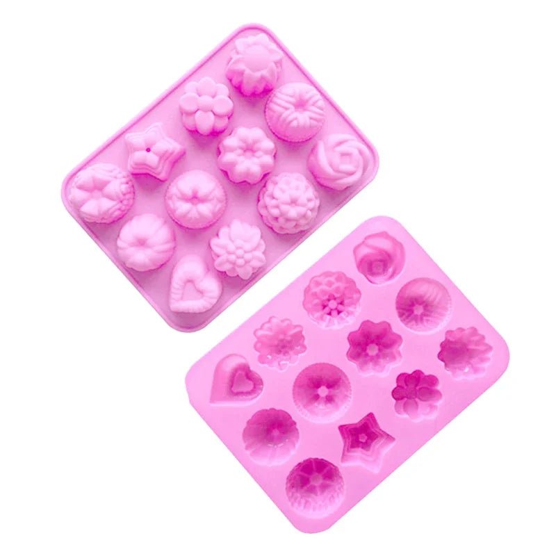 12 - Cavity Silicone Flower Mold – Non - Stick Baking & Dessert Mold – Buy Now at SmartSellHub.shop