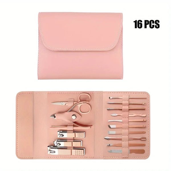 16pcs Professional Nail Clippers & Manicure Pedicure Set with Travel Case – Buy Now at SmartSellHub.shop