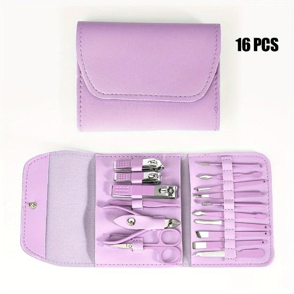 16pcs Professional Nail Clippers & Manicure Pedicure Set with Travel Case – Buy Now at SmartSellHub.shop