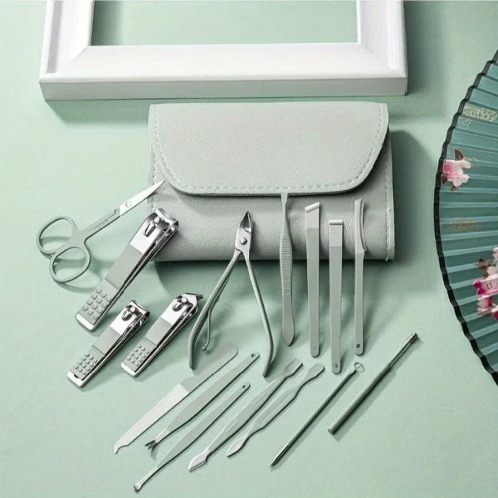 16pcs Professional Nail Clippers & Manicure Pedicure Set with Travel Case – Buy Now at SmartSellHub.shop