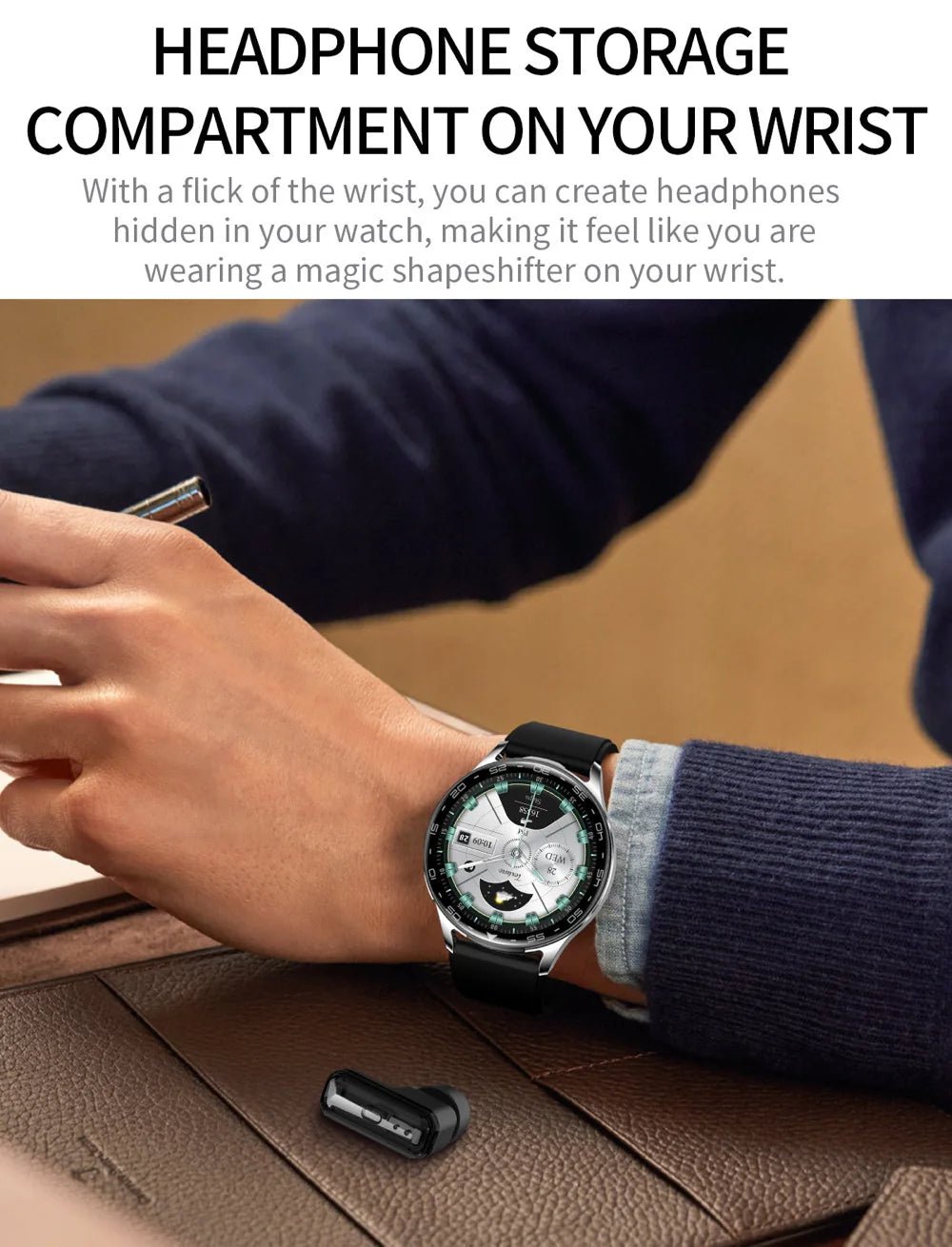 2 - in - 1 Smartwatch with TWS Earbuds – Fitness Tracker, Bluetooth 5.0 & Long Battery Life – Buy Now at SmartSellHub.shop