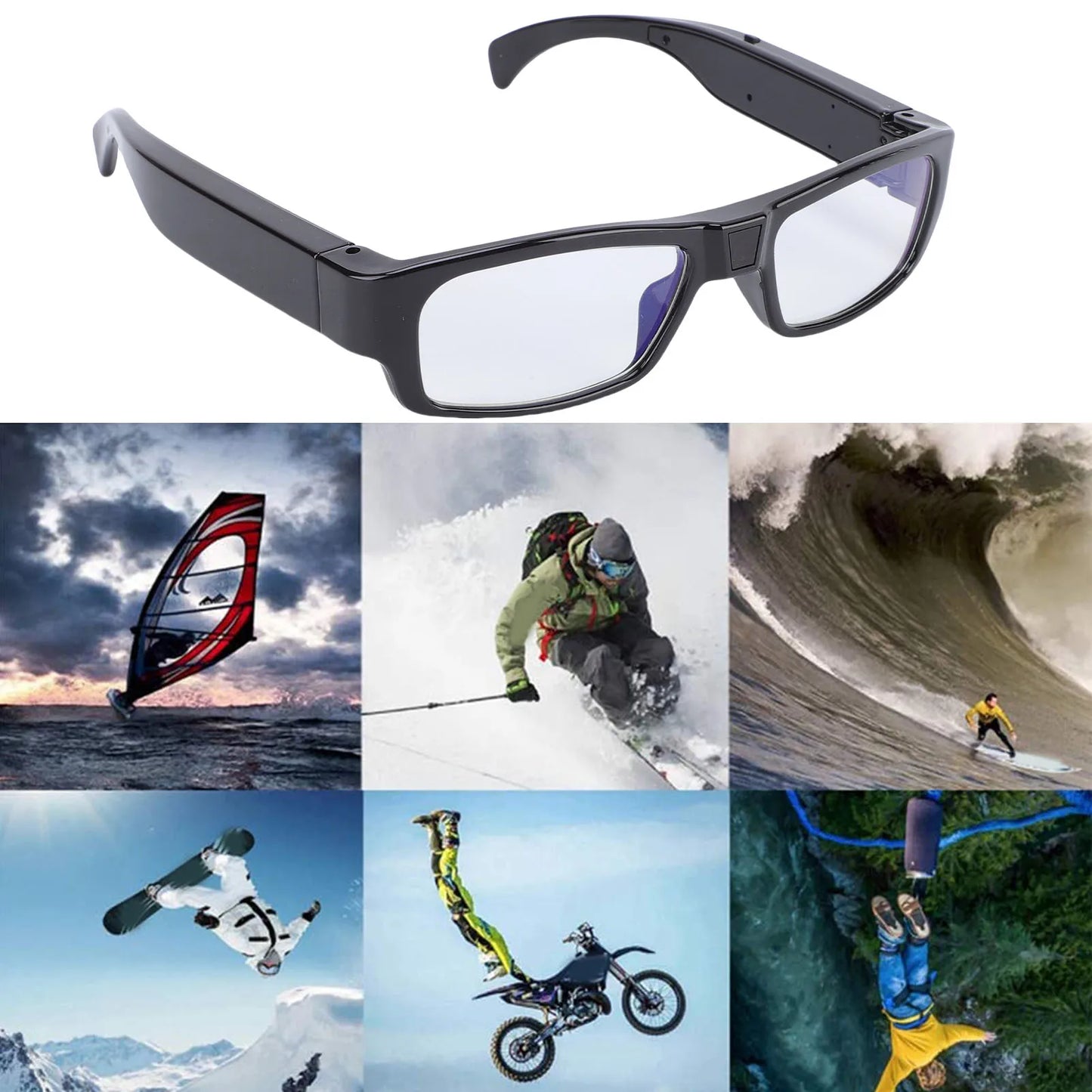 1080P HD Camera Smart Glasses – Hands-Free Video Recording for Cycling, Travel & Outdoor Activities