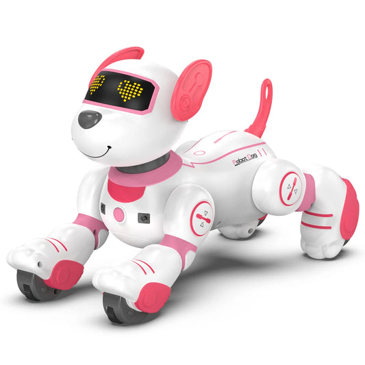 Interactive Robot Dog Toy with Remote Control, Music, Dance, Lights & Stunts