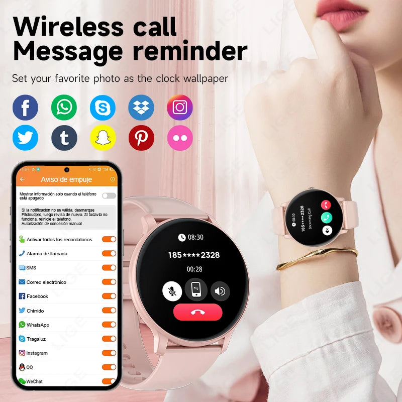 1.39" Smart Watch with Bluetooth Calling, Heart Rate & Fitness Tracking