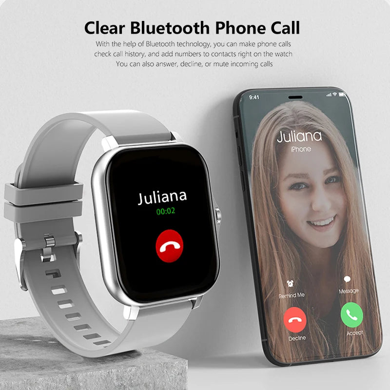 1.83" Smart Watch for Men & Women – Bluetooth Calls, Fitness Tracker, Heart Rate & Sleep Monitor, Waterproof