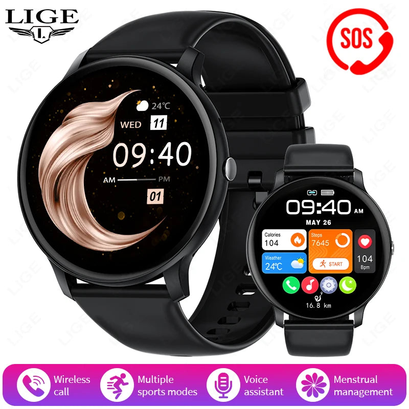 1.39" Smart Watch with Bluetooth Calling, Heart Rate & Fitness Tracking
