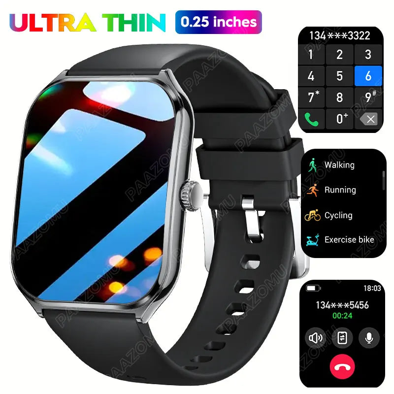 1.96″ AMOLED Smartwatch with Bluetooth Calling & Health Tracking