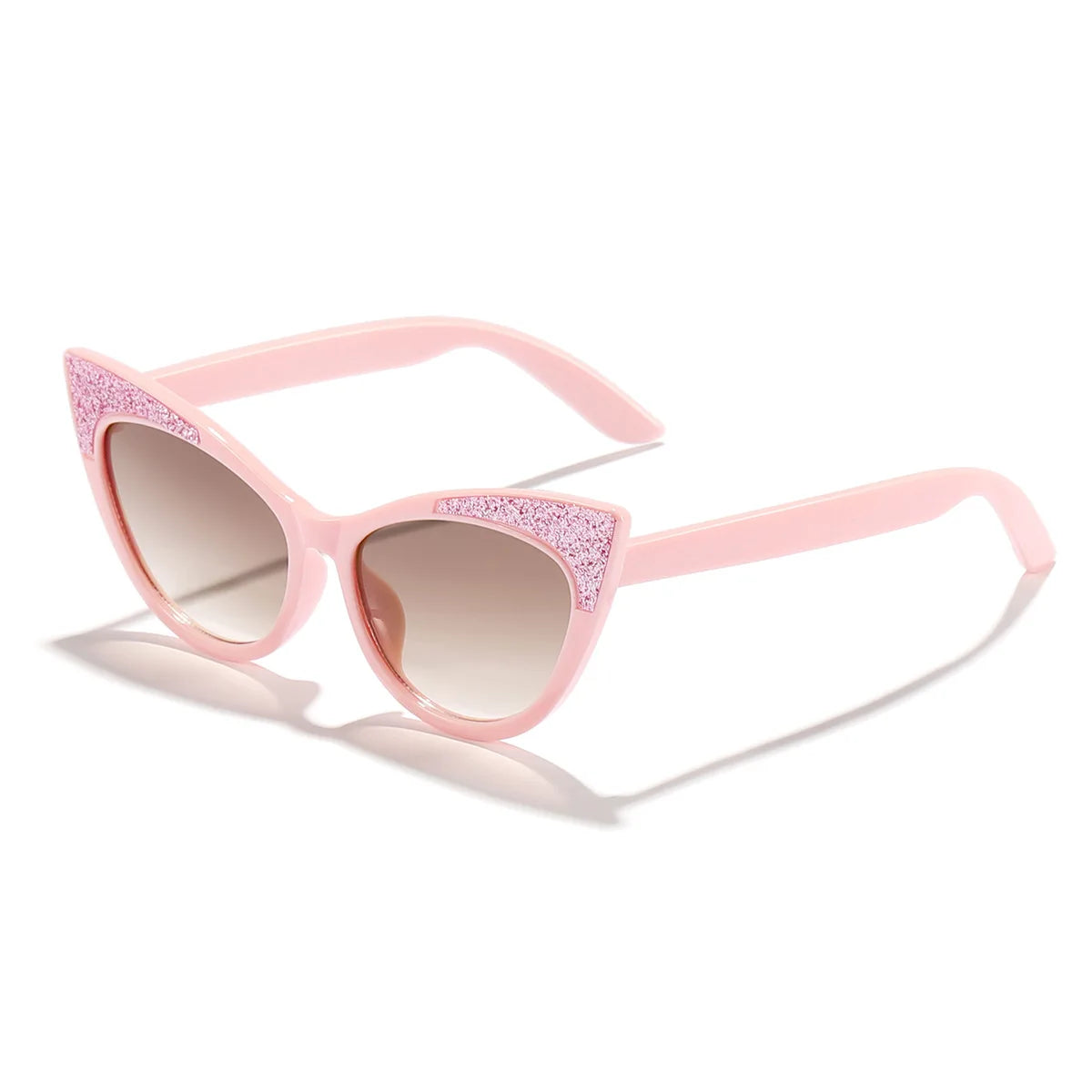 Lovely Cat Eye Children Sunglasses Shiny Bowknot Sun Glasses Kids Cute Baby Eyewear Trend Girls Boy Eyeglasses