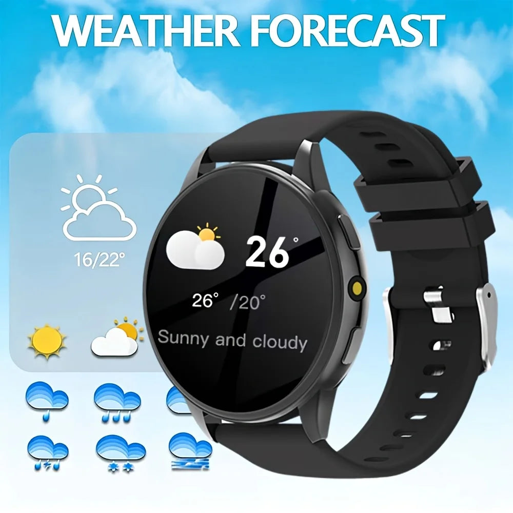 2026 Smartwatch with 1.5" Full-Touch HD Display, Bluetooth Calling, Sleep & Fitness Tracking, Heart Rate Monitor, Message Alerts, Multi-Sport Modes – Unisex