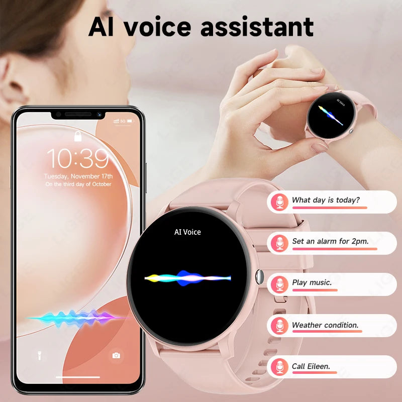 1.39" Smart Watch with Bluetooth Calling, Heart Rate & Fitness Tracking