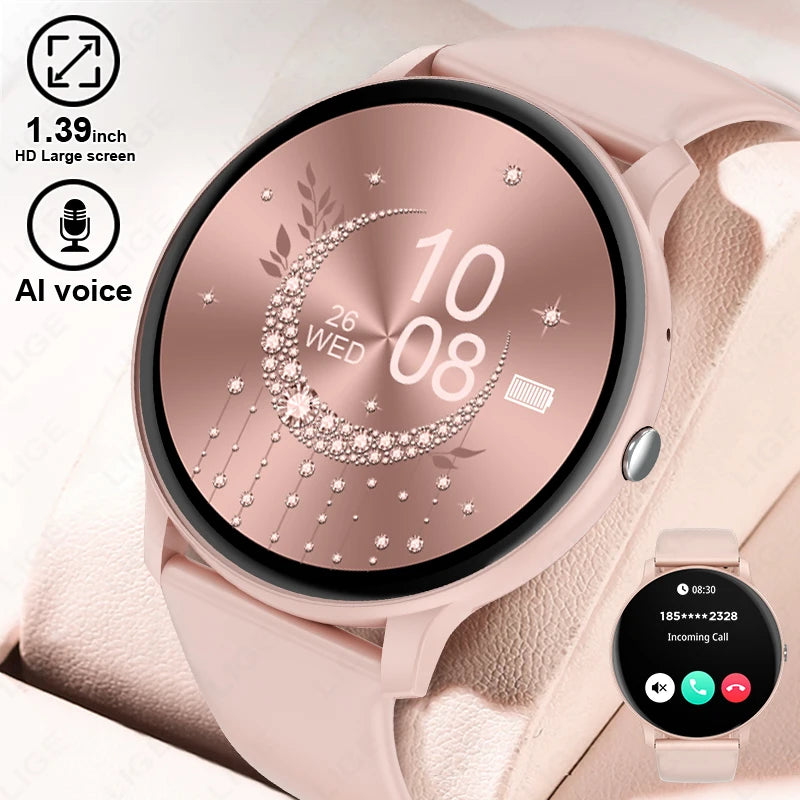 1.39" Smart Watch with Bluetooth Calling, Heart Rate & Fitness Tracking
