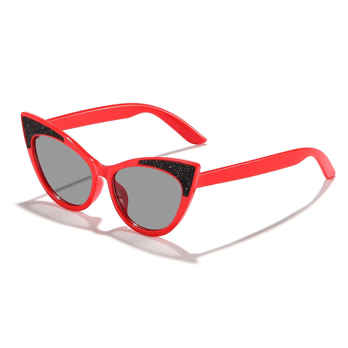 Lovely Cat Eye Children Sunglasses Shiny Bowknot Sun Glasses Kids Cute Baby Eyewear Trend Girls Boy Eyeglasses