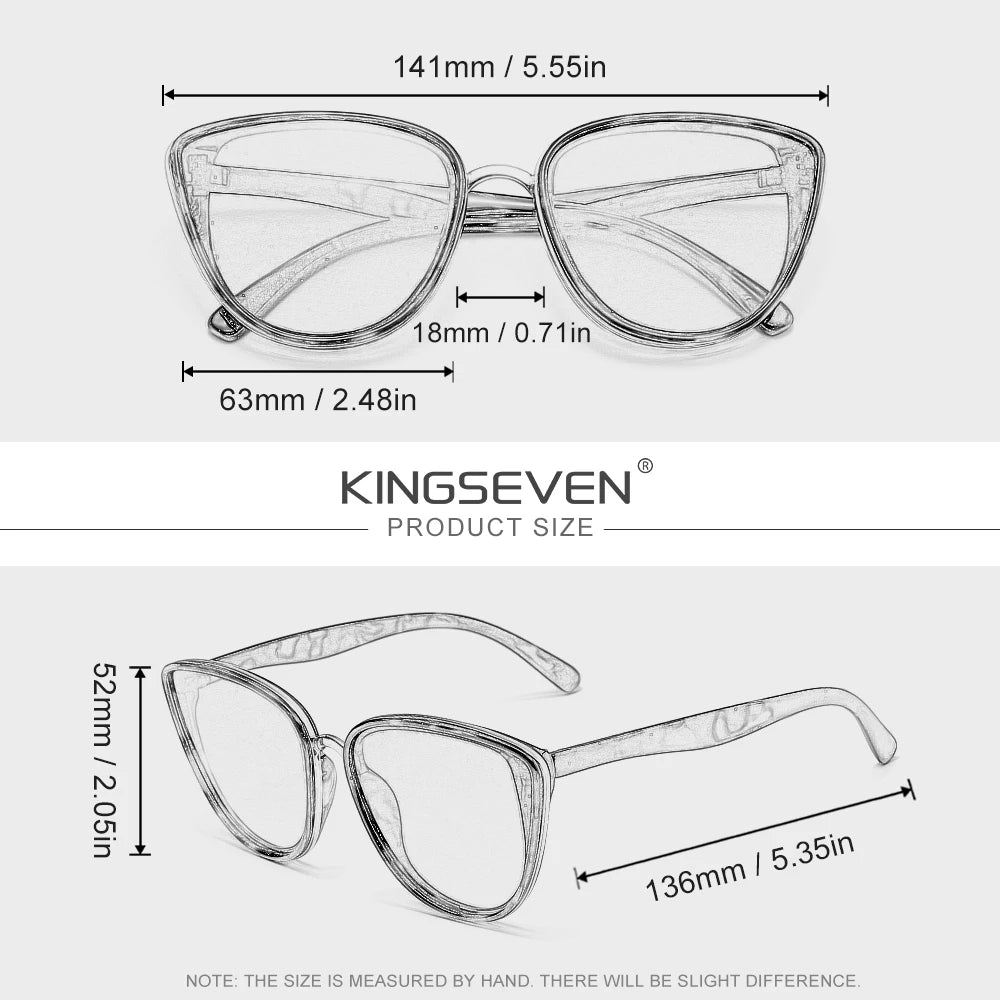 KINGSEVEN Retro Fashion Cat Eye Sunglasses – Vintage UV400 Driving Glasses for Women