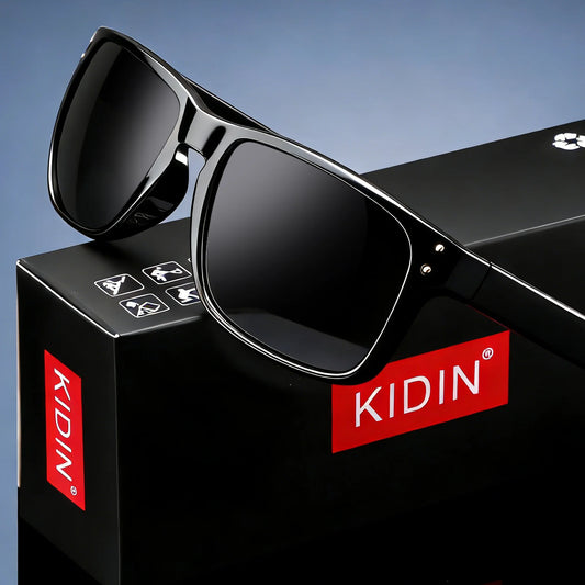 KIDIN Unisex Polarized UV400 Square Sunglasses for Driving & Outdoor Sports