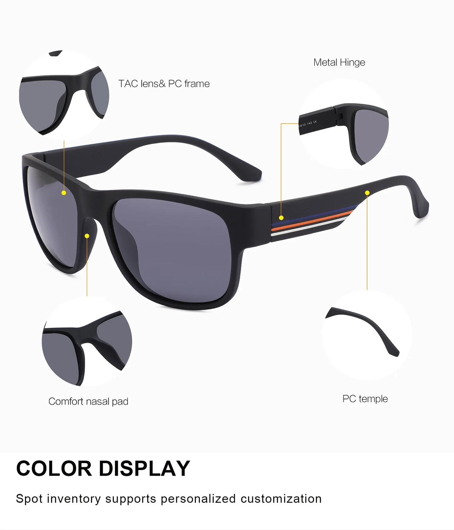 Unisex Polarized UV400 Sport Sunglasses Outdoor Driving Fishing Beach Eyewear
