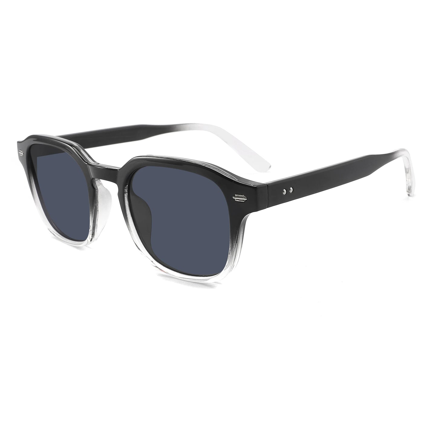 KIDIN Retro Square Rivet Polarized UV400 Sunglasses for Men & Women