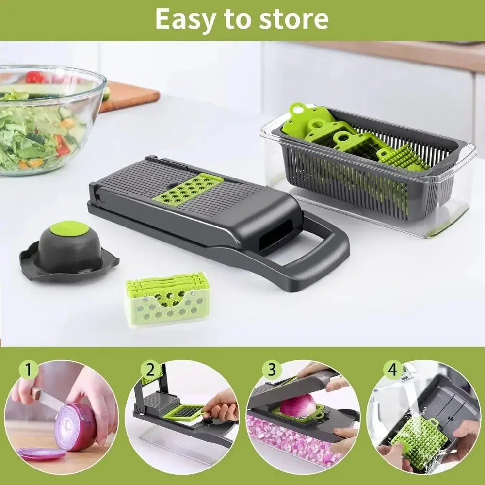 Multifunction Vegetable Chopper – Salad Cutter & Slicer with Box – Buy Now at SmartSellHub.shop