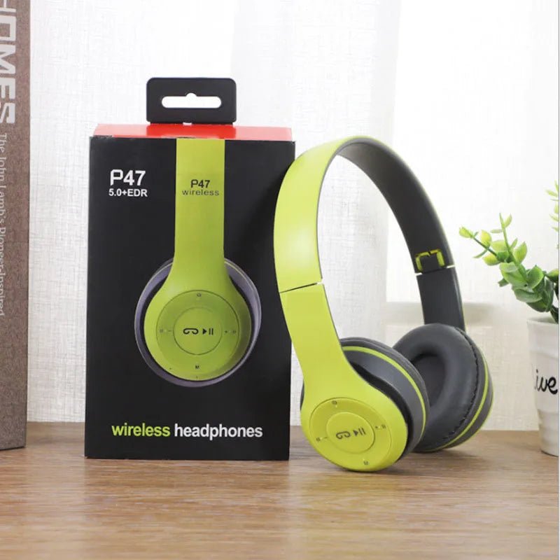 P47 Bluetooth 5.0 Wireless Headphones | Foldable HiFi Stereo Bass – Buy Now at SmartSellHub.shop