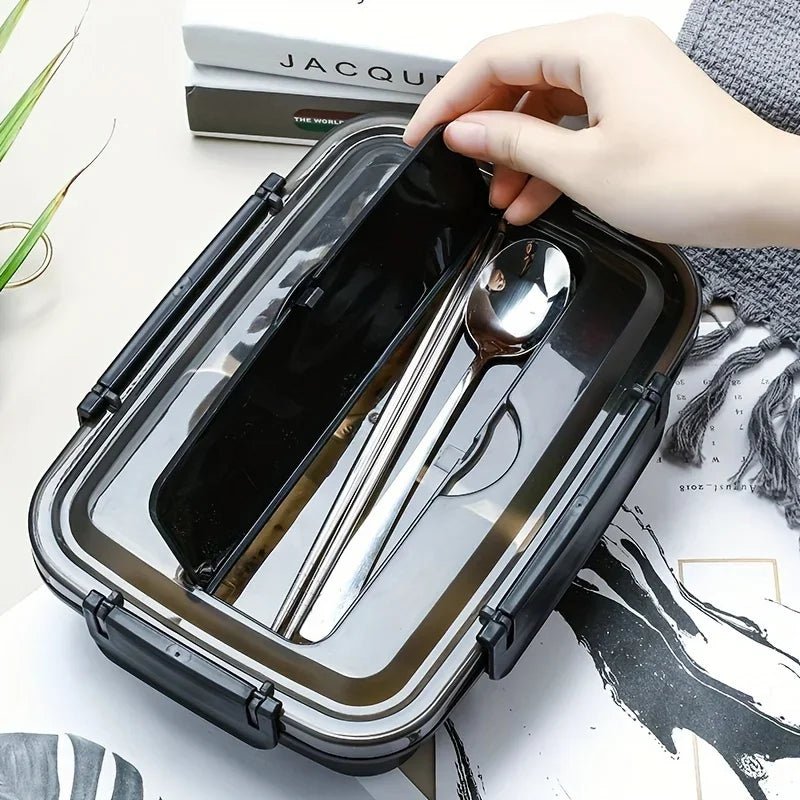 Stainless Steel Multi - Compartment Lunch Box – Leak - Proof Bento Container for Work, School & Meal Prep – Buy Now at SmartSellHub.shop