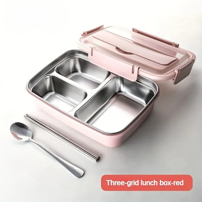 Stainless Steel Multi - Compartment Lunch Box – Leak - Proof Bento Container for Work, School & Meal Prep – Buy Now at SmartSellHub.shop